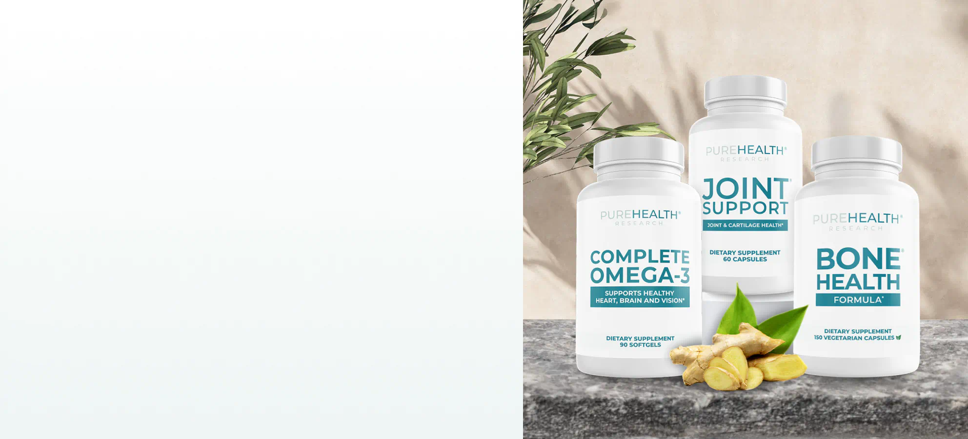 Supplements for bone and joint health.