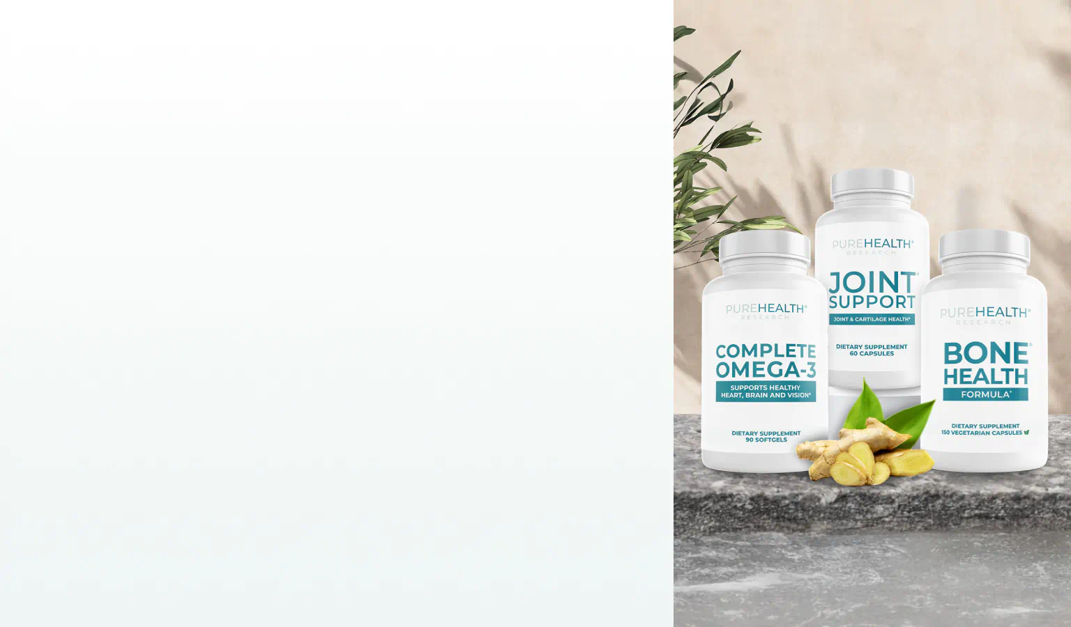 Supplements for bone and joint health.