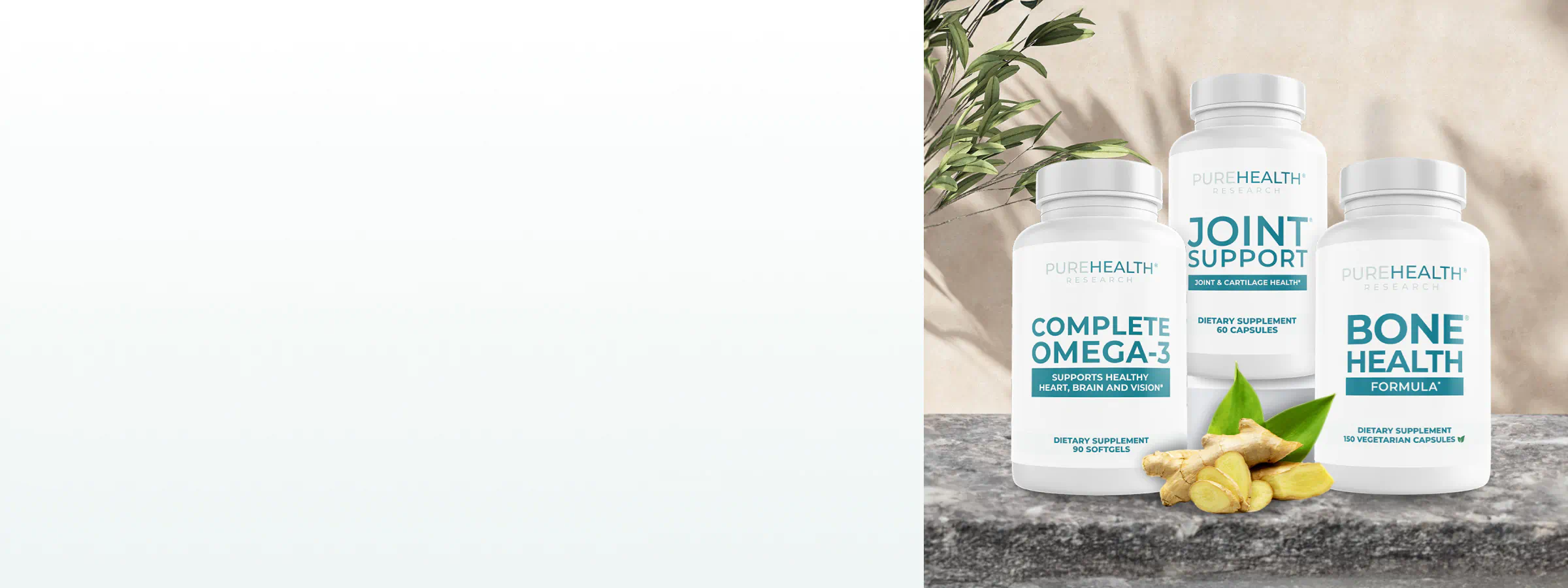 Supplements for bone and joint health.