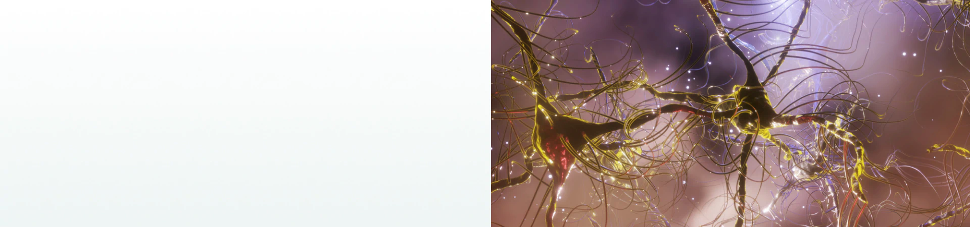 A 3D-rendered visualization of neurons with glowing synapses, representing the importance of supplements for nervous system support.