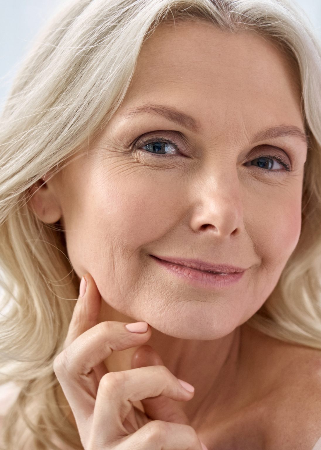 happy mature woman