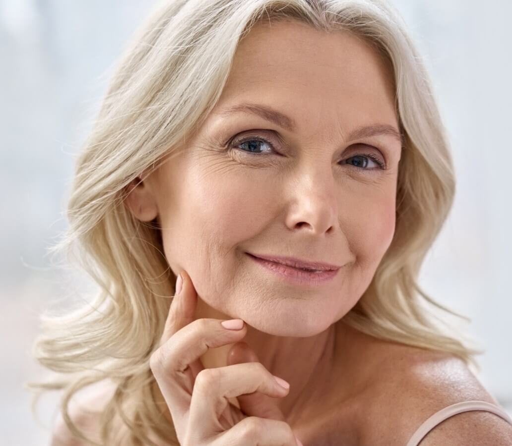 happy mature woman