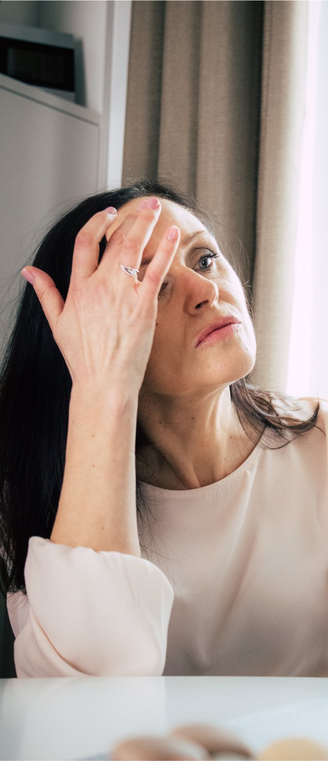 unhappy woman wrinkles