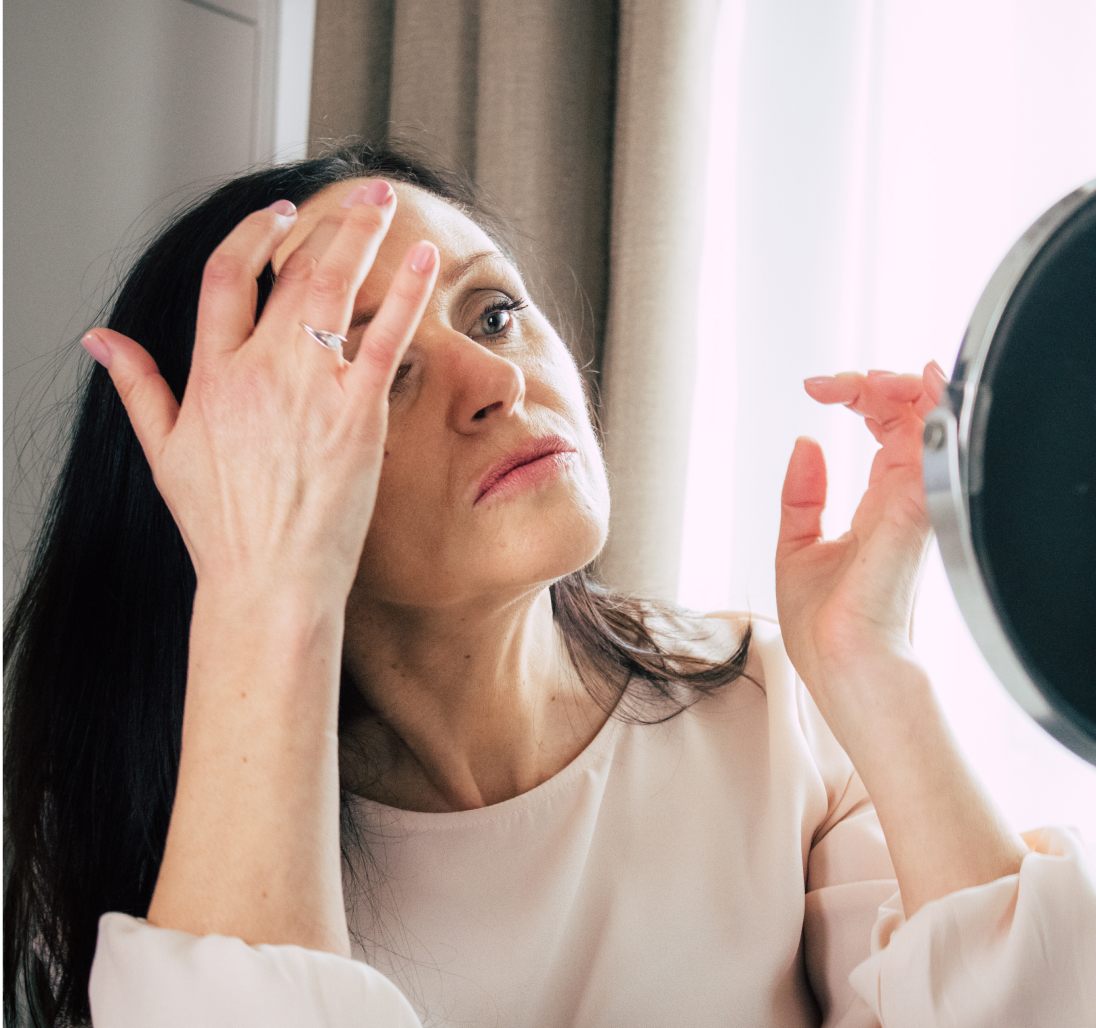 unhappy woman wrinkles