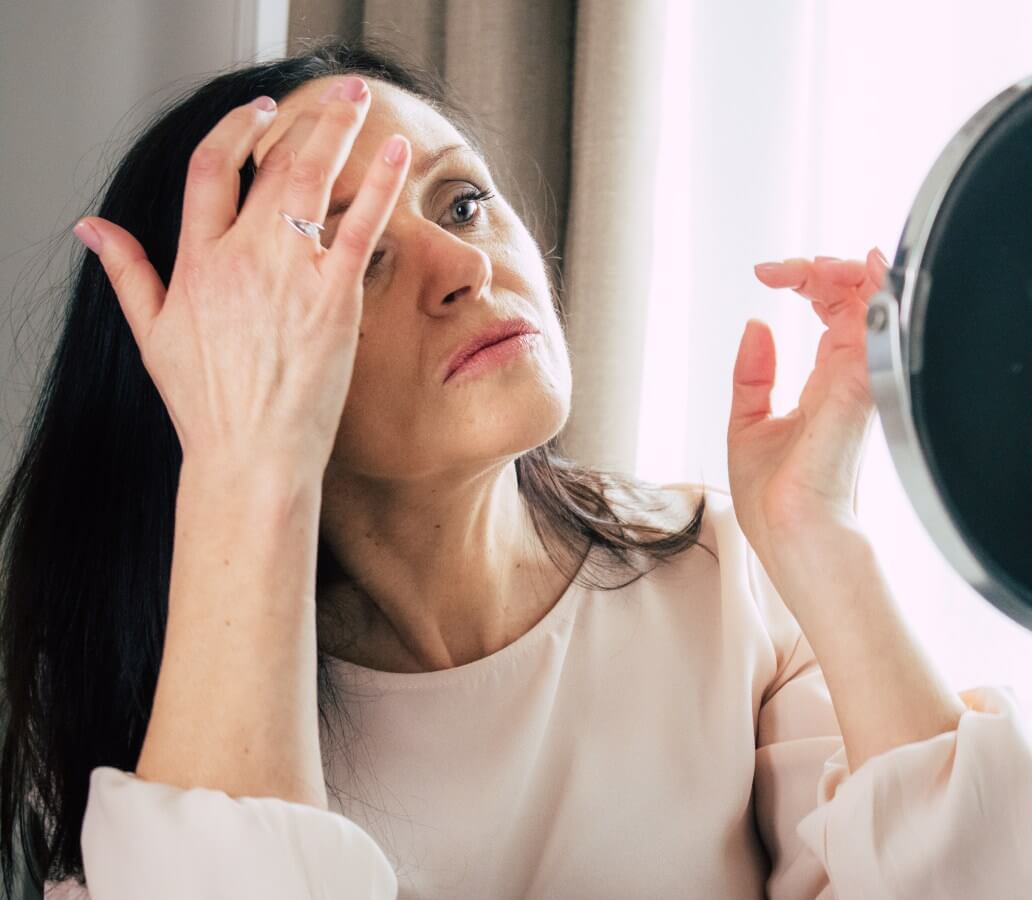 unhappy woman wrinkles