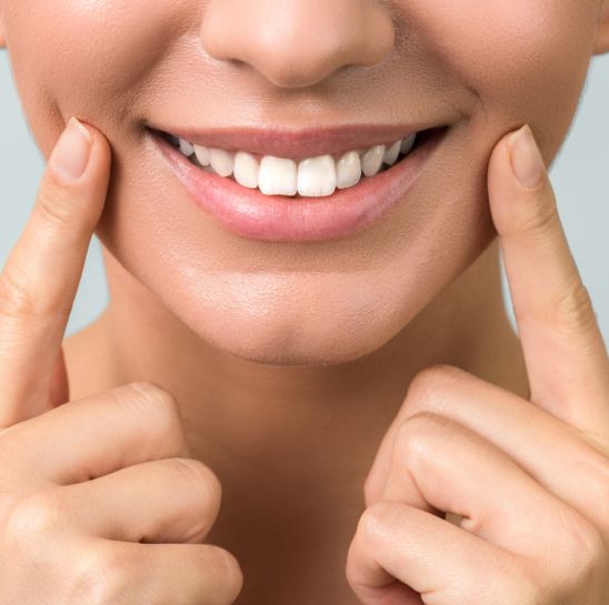 woman smiling