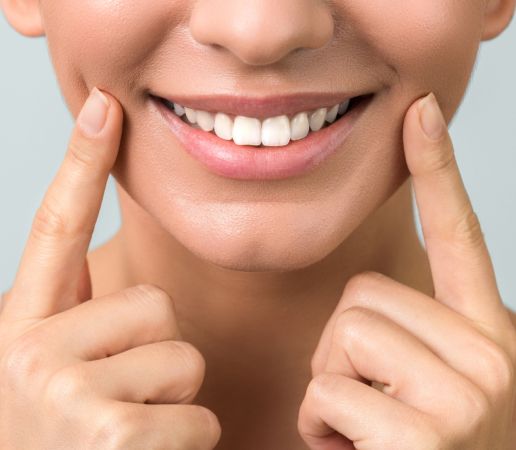 woman smiling