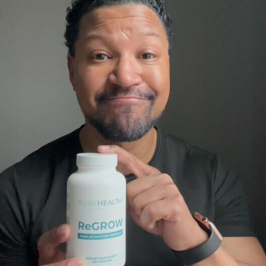 Influencer with bottle