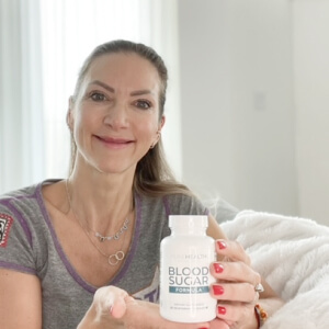 influencer with a bottle