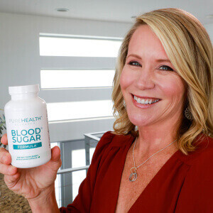 influencer with a bottle