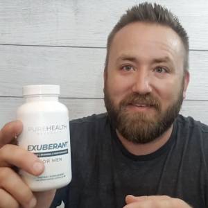 influencer with a bottle