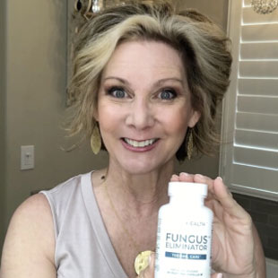 influencer with a bottle