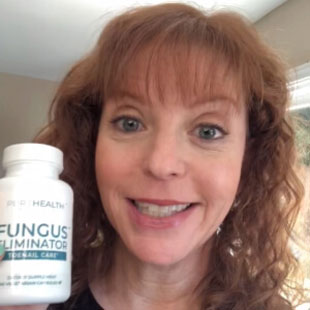influencer with a bottle