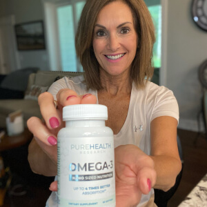 influencer with a bottle
