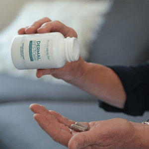 influencer with a bottle