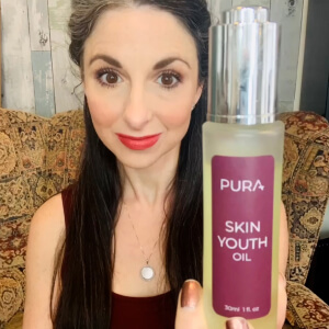 influencer with a bottle