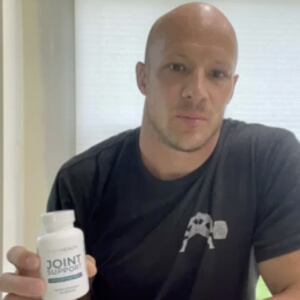 influencer with a bottle