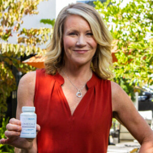 influencer with a bottle