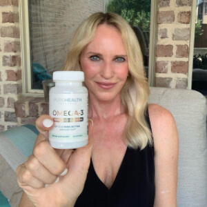 influencer with a bottle