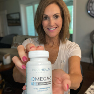 influencer with a bottle