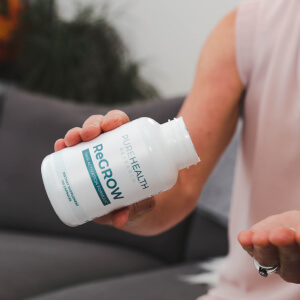 influencer with a bottle