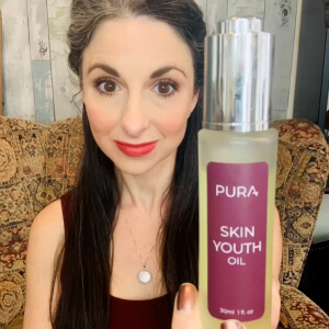 influencer with a bottle