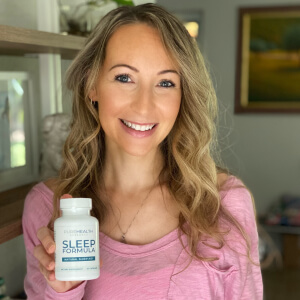 influencer with a bottle