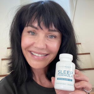 influencer with a bottle