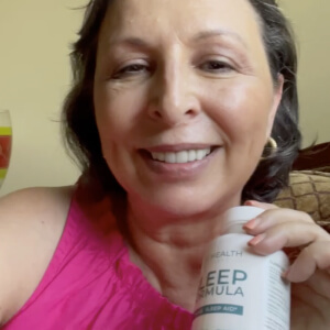 influencer with a bottle