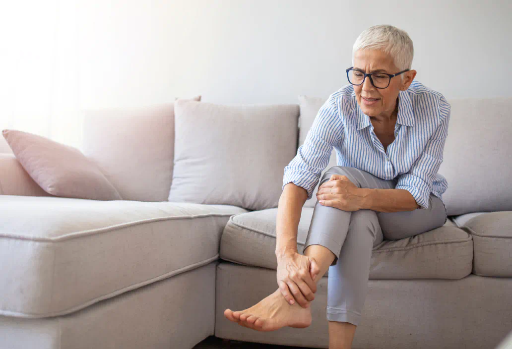 Woman feeling pain