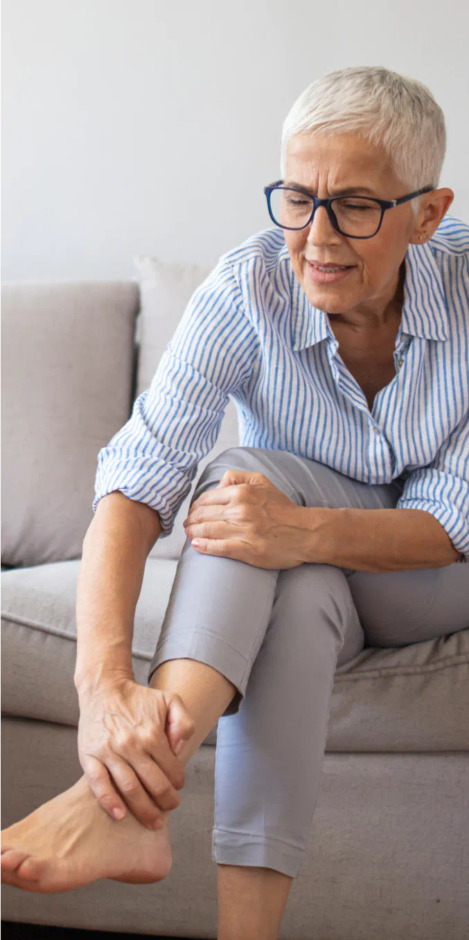 Woman feeling pain