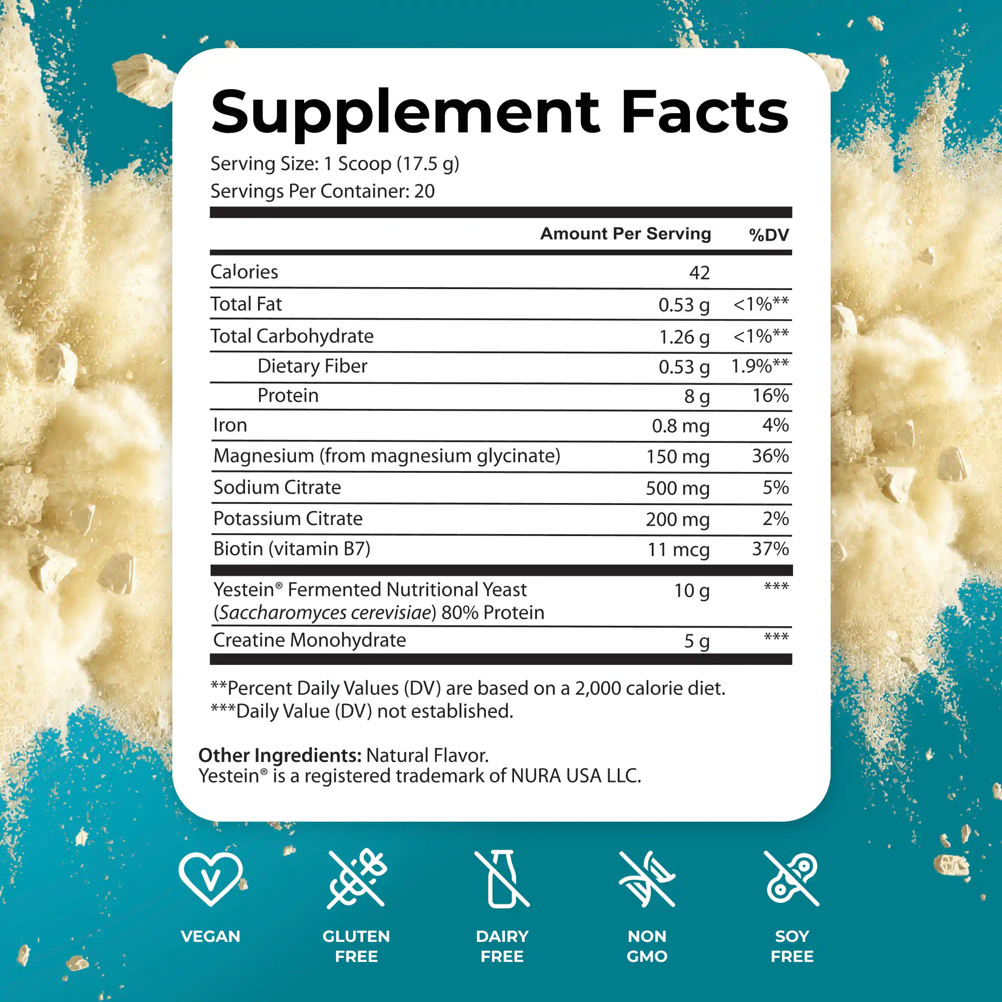 Yeast Protein + Creatine + Hydration