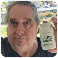 Customer photo holding product bottle