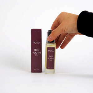 influencer with a bottle